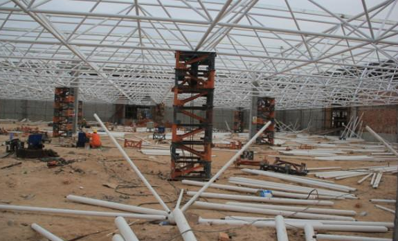 阿克苏盘点钢结构网架装配的步履和相关关注变乱